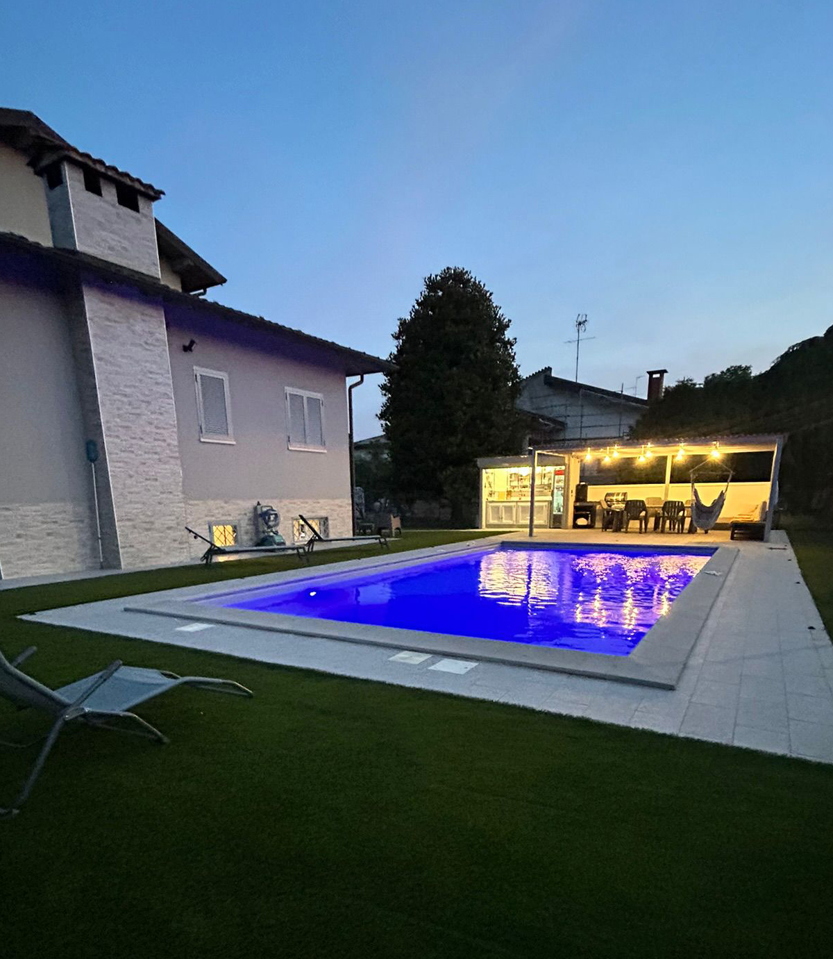 realizzazione piscina e giardino